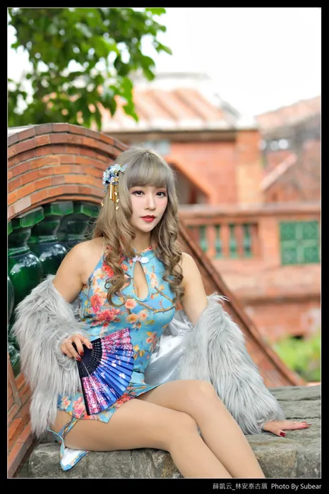 [Mzsock] NO.069 Xue Kaiyun, Lin Antai’s ancient house, high heels and beautiful legs, outdoor shot street photography#[76P]-9