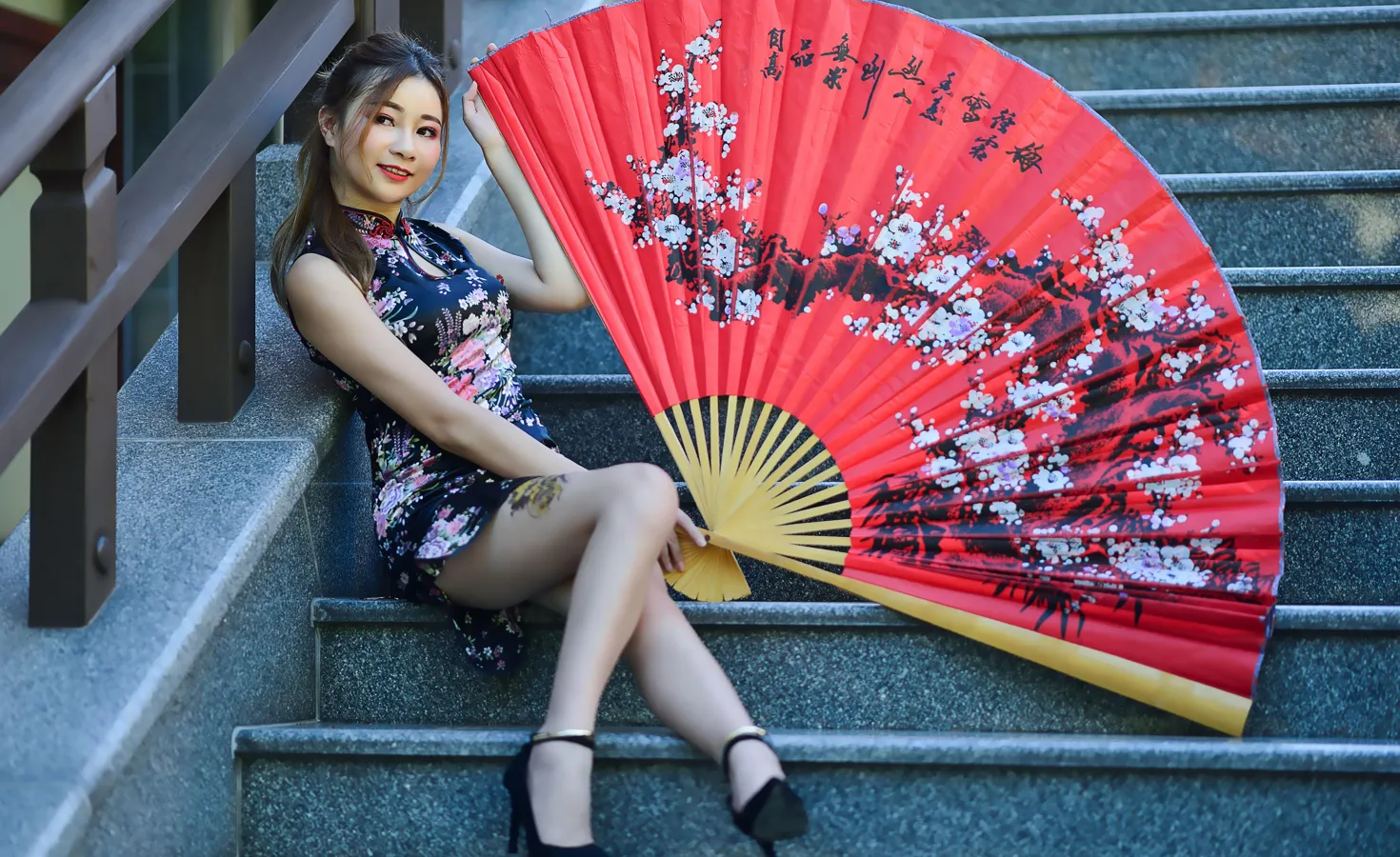 [Mzsock] NO.209 Chen Yingrong short cheongsam high heels beautiful legs street photography#[58P]-28